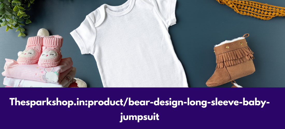 Thesparkshop.in:product/bear-design-long-sleeve-baby-jumpsuit